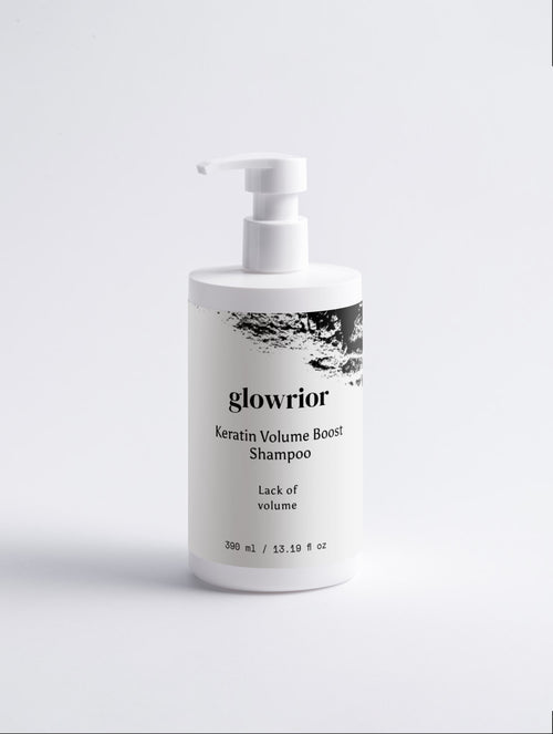 Glowrior Keratin Volume Boost Shampoo for weightless volume and thicker hair